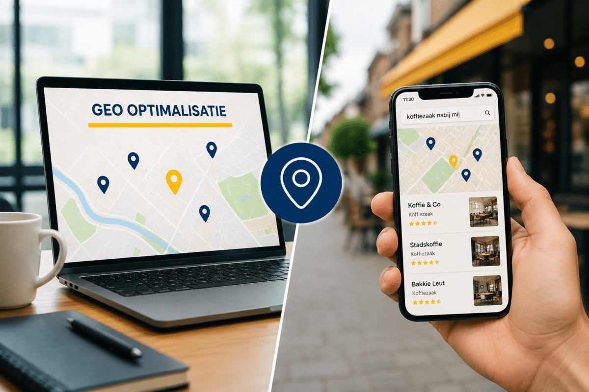 Zelf aan de slag met geo optimalisatie achter laptop en telefoon