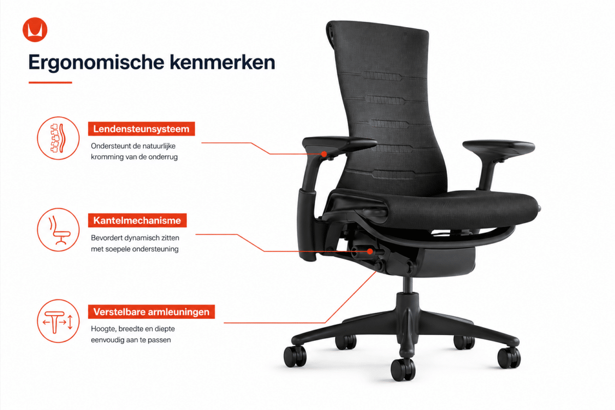 Herman Miller Embody instellen