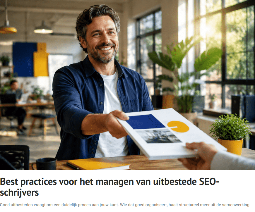Een blog van Blogteksten wordt overhandigd — inclusief 1 gratis revisieronde